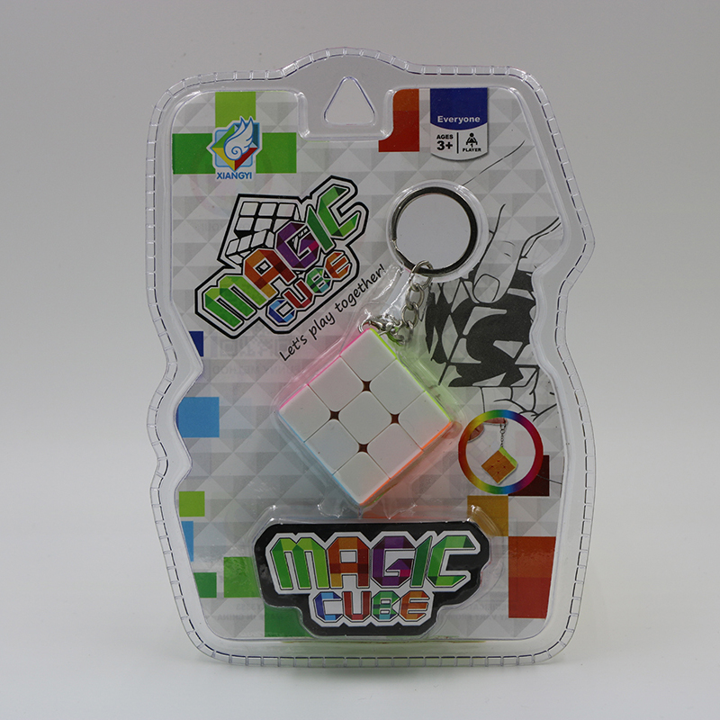 35mm 미니 키 체인 큐브 3x3 블록 퍼즐 속도 마법 큐브 다채로운 학습 및 교육 퍼즐 cubo magico toys